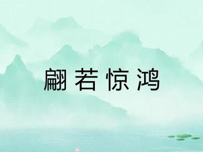 翩若惊鸿