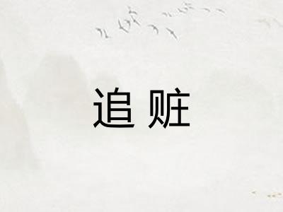 追赃