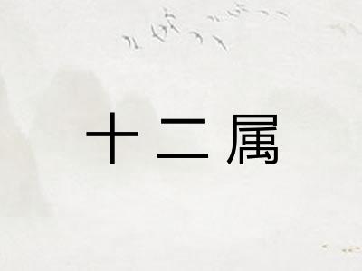 十二属