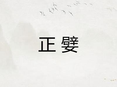 正嬖