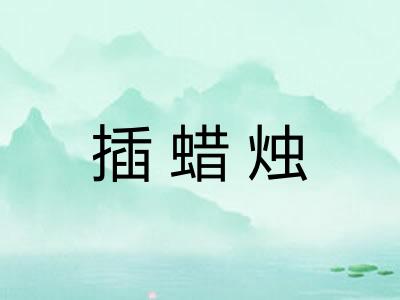 插蜡烛