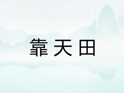 靠天田