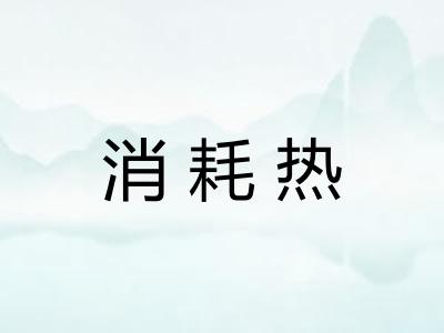 消耗热