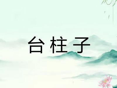 台柱子