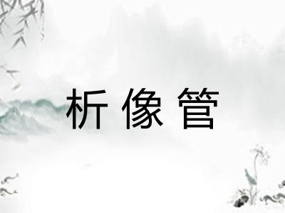 析像管