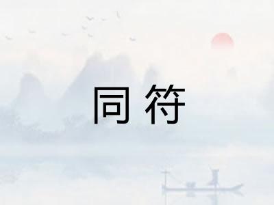 同符