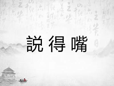 説得嘴