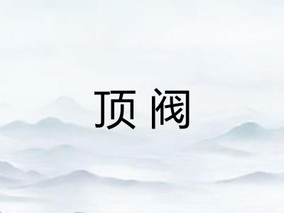顶阀