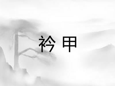 衿甲