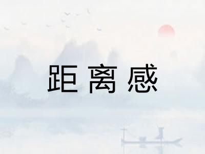 距离感