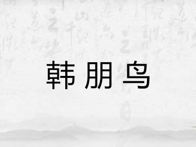 韩朋鸟