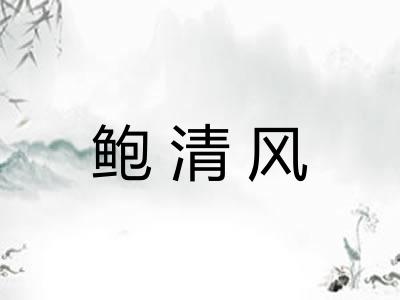 鲍清风