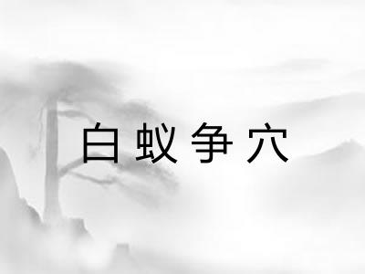 白蚁争穴