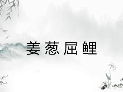 姜葱屈鲤
