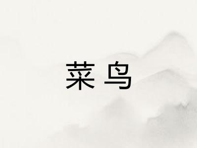 菜鸟