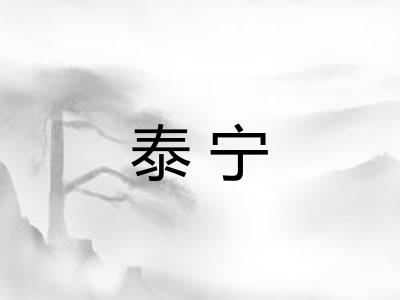 泰宁