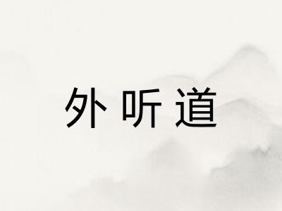 外听道