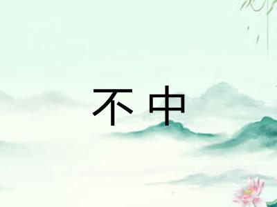 不中