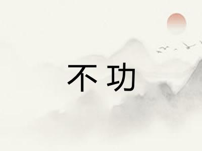 不功