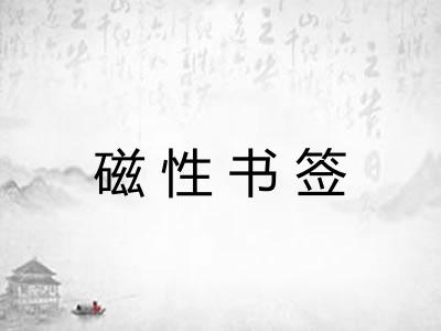 磁性书签