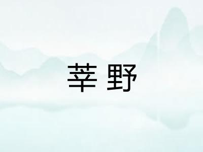 莘野