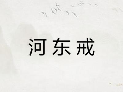 河东戒