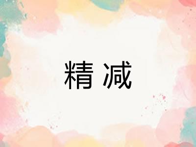 精减