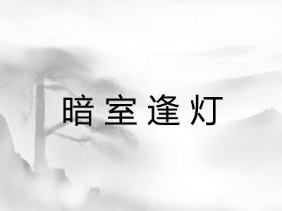 暗室逢灯