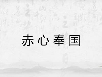 赤心奉国