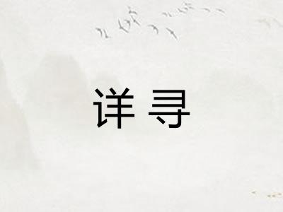 详寻