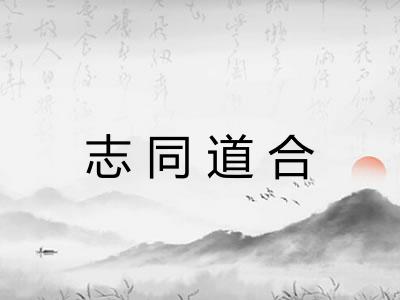 志同道合