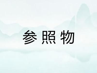 参照物