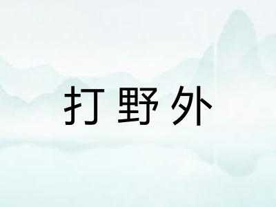 打野外