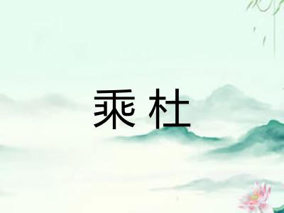 乘杜