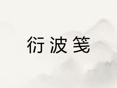 衍波笺