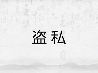 盗私