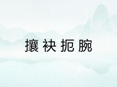 攘袂扼腕