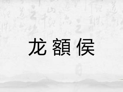 龙額侯