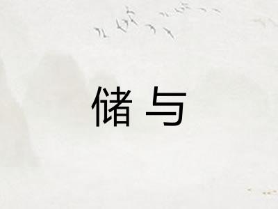储与