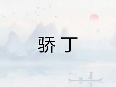 骄丁