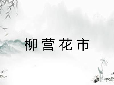 柳营花市