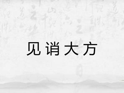 见诮大方