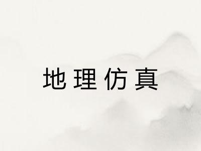 地理仿真