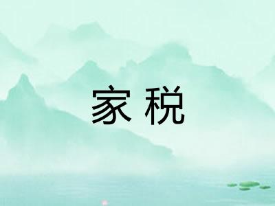 家税