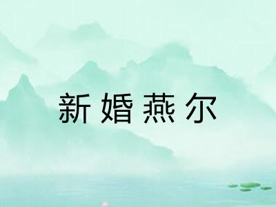 新婚燕尔