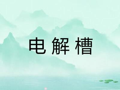 电解槽