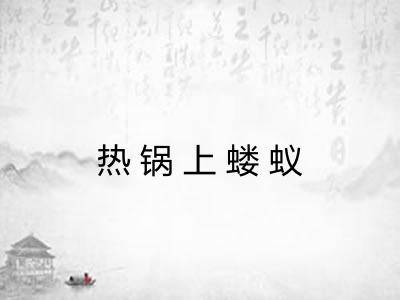 热锅上蝼蚁