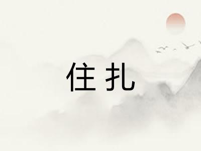 住扎