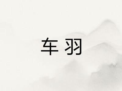 车羽
