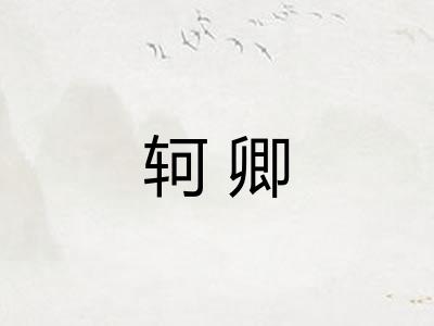 轲卿